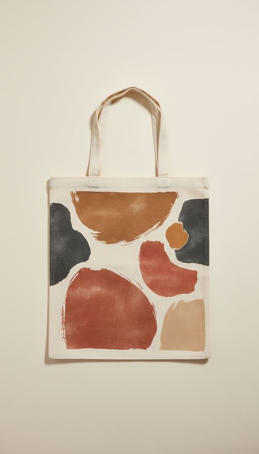 Screen-Printed Canvas Tote Bag