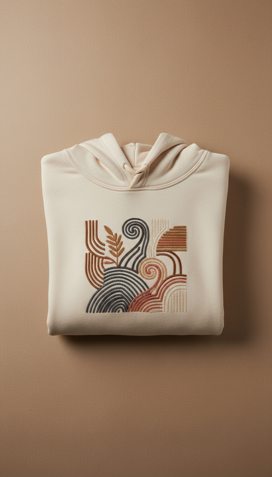 Custom Embroidered Cotton Hoodie